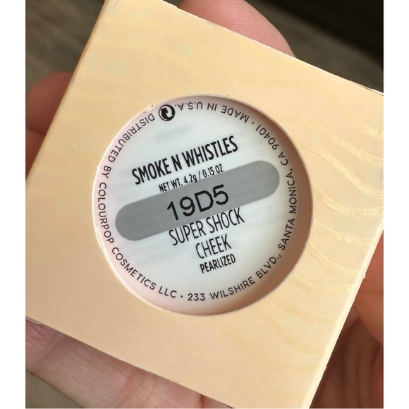 Like New! Colourpop Super Shock Cheek “Smoke N Whistles” Highlighter - Picture 3 of 11